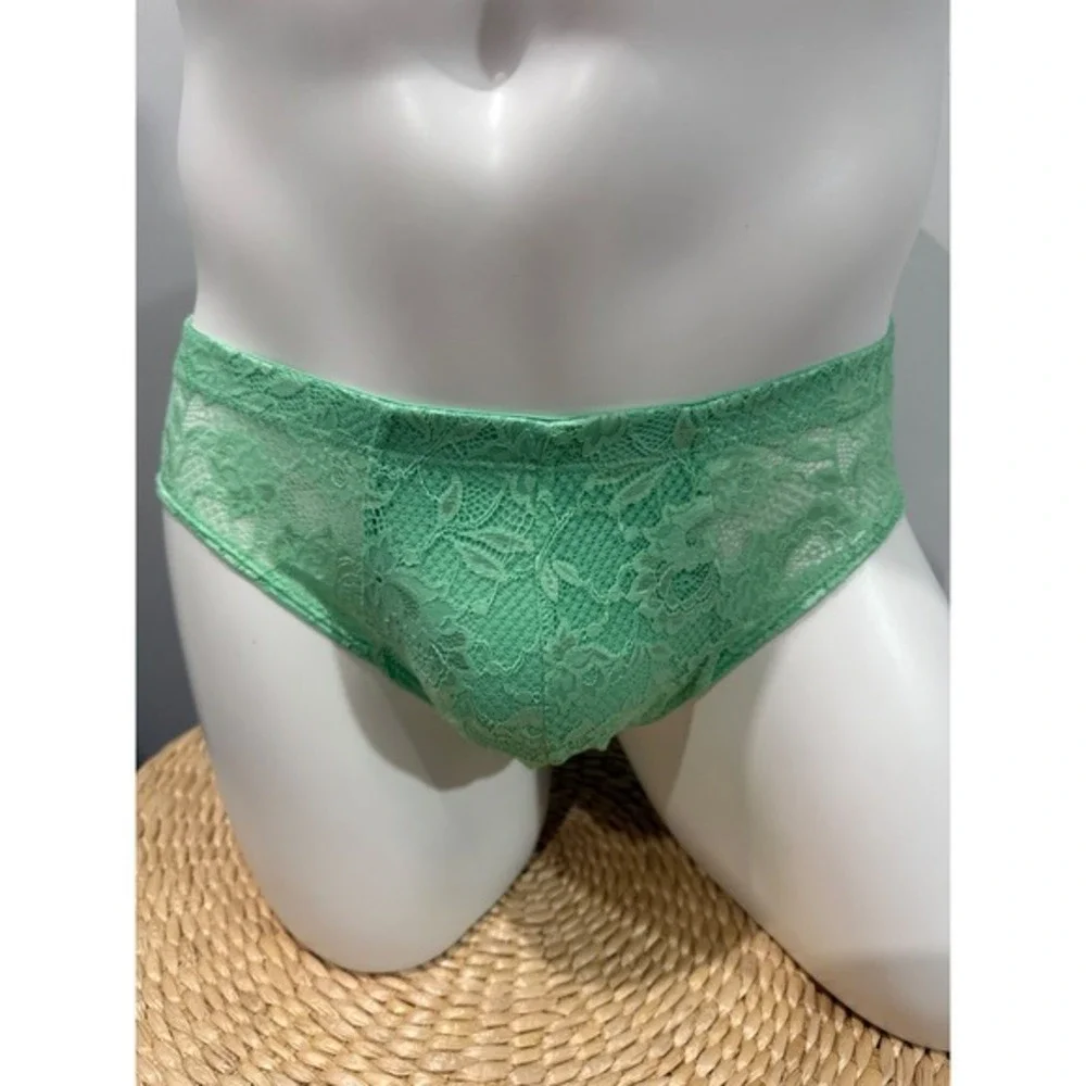 Cosabella Never Say Never Comfort Micro Brief Men's Lace Underwear Ghana Green L